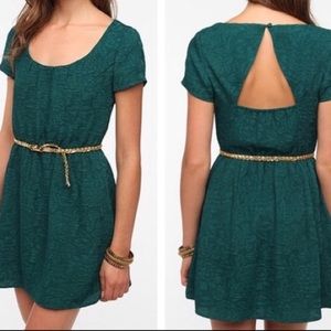 UO (Pins + Needles) Emerald Short Dress